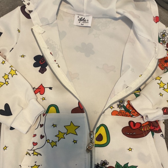 LOLA AND THE BOYS “Day of the Dead” Sweatsuit - sz 5/6 - Picture 6 of 9